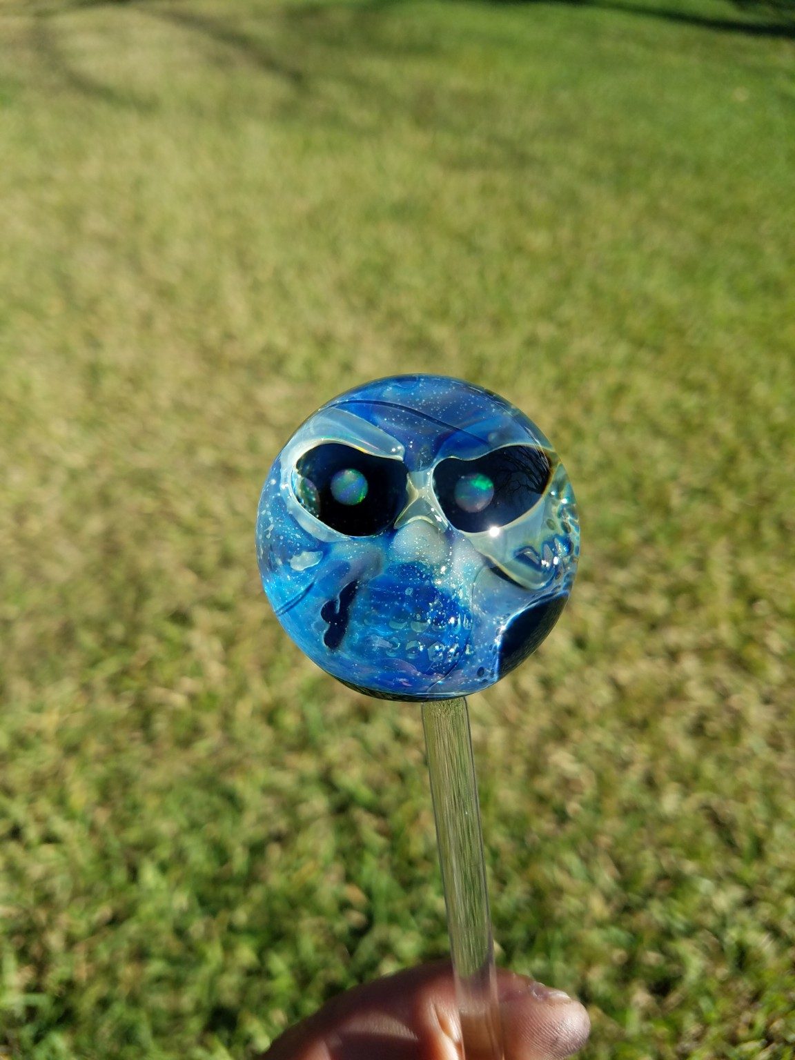 Glass marble being made by Jose Valdes